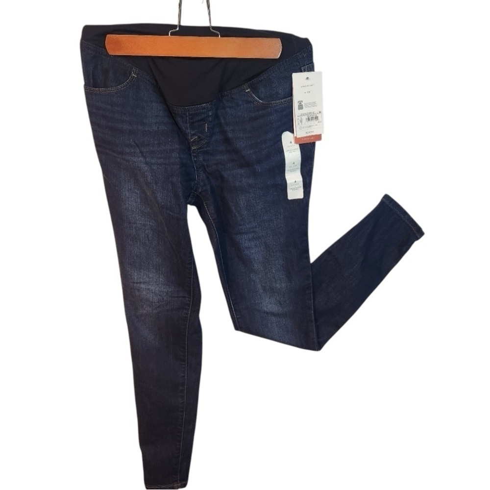Isabel Maternity by Ingrid & Isabel Crossover Skinny Jeans size 4 NWT